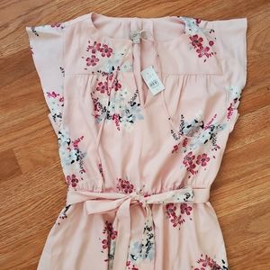 NWT Pink Floral Loft Dress